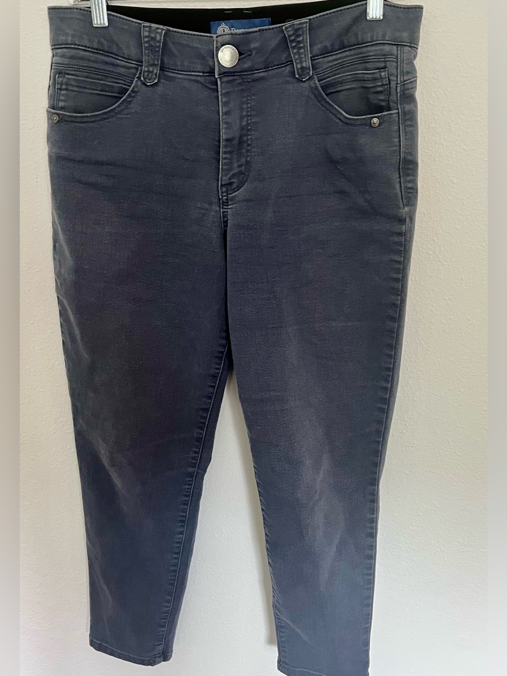Democracy Charcoal Black Ankle Crop Jeans